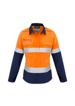 Load image into Gallery viewer, Womens FR Closed Front Hooped Taped Spliced Shirt - WORKWEAR - UNIFORMS - NZ
