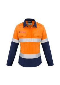 Womens FR Closed Front Hooped Taped Spliced Shirt - WORKWEAR - UNIFORMS - NZ
