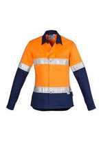 Load image into Gallery viewer, Womens Hi Vis Spliced Industrial Shirt - Hoop Taped - WORKWEAR - UNIFORMS - NZ
