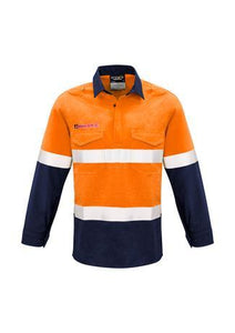 Men's FR Closed Front Hooped Taped Spliced Shirt - WORKWEAR - UNIFORMS - NZ