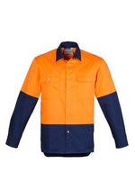 Load image into Gallery viewer, Mens Hi Vis Spliced Industrial Shirt - WORKWEAR - UNIFORMS - NZ
