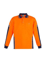 Load image into Gallery viewer, Mens Hi Vis Squad L/S Polo - WORKWEAR - UNIFORMS - NZ
