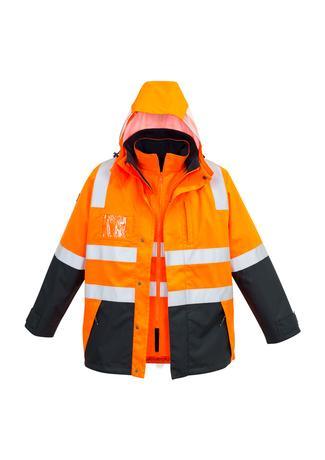 Hi Vis 4 in 1 Waterproof Jacket - WORKWEAR - UNIFORMS - NZ