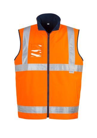 Mens Hi Vis Lightweight Fleece Lined Vest - WORKWEAR - UNIFORMS - NZ