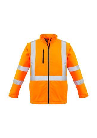 Unisex Hi Vis 2 in 1 X Back Soft Shell Jacket - WORKWEAR - UNIFORMS - NZ