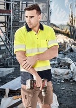 Load image into Gallery viewer, Unisex Hi Vis Segmented S/S Polo - Hoop Taped - WORKWEAR - UNIFORMS - NZ

