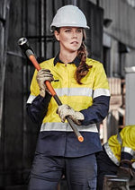 Load image into Gallery viewer, Womens Rugged Cooling Taped Hi Vis Spliced Shirt - WORKWEAR - UNIFORMS - NZ
