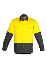 Load image into Gallery viewer, Mens Hi Vis Spliced Industrial Shirt - WORKWEAR - UNIFORMS - NZ
