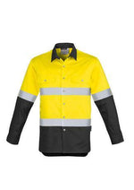 Load image into Gallery viewer, Mens Hi Vis Spliced Industrial Shirt - Hoop Taped - WORKWEAR - UNIFORMS - NZ
