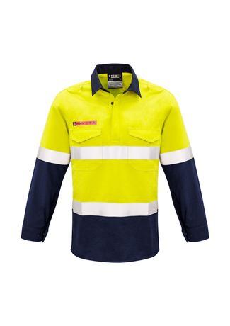 Men's FR Closed Front Hooped Taped Spliced Shirt - WORKWEAR - UNIFORMS - NZ