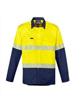 Load image into Gallery viewer, Mens Rugged Cooling Hi Vis Segmented Tape L/S Shirt - WORKWEAR - UNIFORMS - NZ
