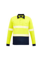 Load image into Gallery viewer, Unisex Hi Vis Segmented L/S Polo - Hoop Taped - WORKWEAR - UNIFORMS - NZ
